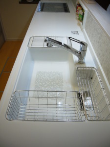 水切り棚と使ったシンク