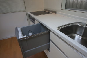 スライド式の食器洗い乾燥機
