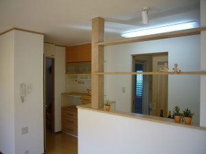 完成後のキッチンカウンター