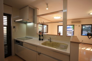 対面キッチンへ変更したリフォーム