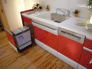 スライド式のゴミ箱