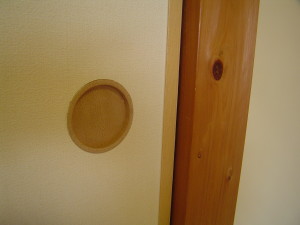白木タイプのふすま取手に交換