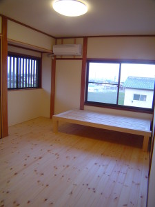 自然素材を使った個室リフォーム